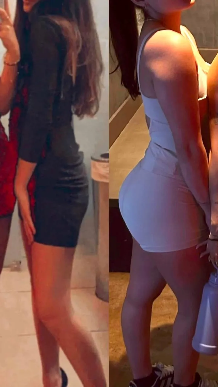 Antes e depois de aluna: Resultado de 9 meses de treino